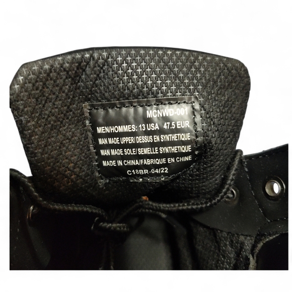 Lugz Convoy Men's Boots Size 13 - Black - Picture 6 of 10